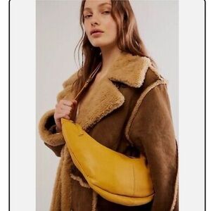 Free People idle hangs sling bag in mustard